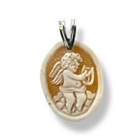 Pendant Mandile 1922 Woman Cammei  in Silver Conchiglia 2MCICM177